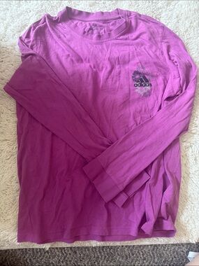 adidas Long Sleeve Tee - Magenta